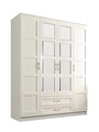 Dulap pentru haine, Rabi, Rb-051, 140x180x52 cm, Alb mat