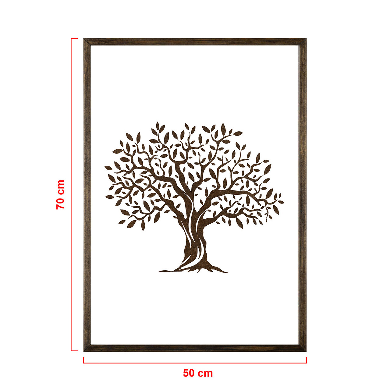 Tablou decorativ, TD070, Lemn, Desenat manual, Natural