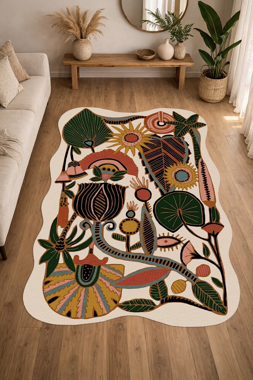 Covor, DC-7519-32, 160x200 cm, Poliester, Multicolor — imaginea 2