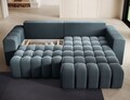 Coltar extensibil dreapta 4 locuri ELTAP, Bon-222, Bonett, 250x175x92 cm, lemn/poliester, albastru