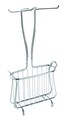Suport hartie igienica si reviste Axis, iDesign, 30.5x12x60.5 cm, otel, crom