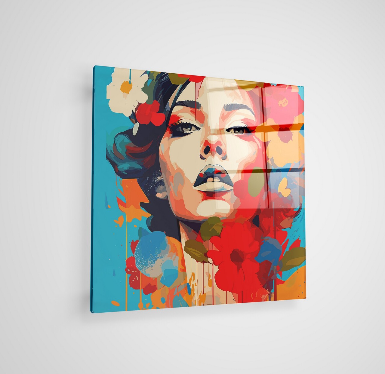 Tablou decorativ, CAM4076_5050, Dimensiune: 50 x 50 cm, Multicolor - view 2