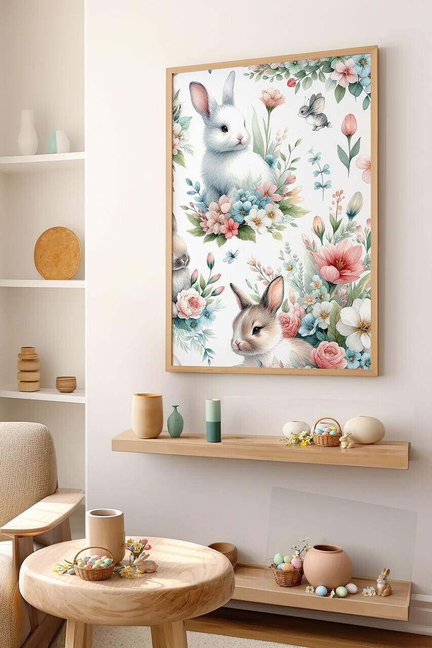Tablou decorativ, Arteastermodel39-3348, MDF, Multicolor