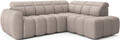 Coltar extensibil dreapta 4 locuri ELTAP, RT-20XIL, Falconn, 258x208x107 cm, lemn/poliester, maro deschis