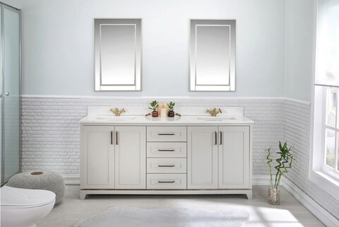 Set mobilier de baie (3 piese), Jussara, Ontario 72, Gri Jussara