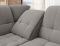 Coltar extensibil stanga 3 locuri ELTAP, LT-04LO, Sado, 272x192x95 cm, lemn/poliester, gri