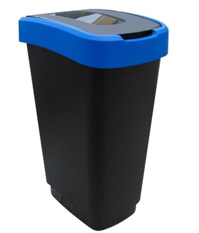 Cos de gunoi Domino, Jotta, 50 L, plastic, albastru