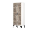 Dulap pentru haine, Hommy Craft, Kumsal PP, 80x47.5x201.4 cm, PAL, Alb