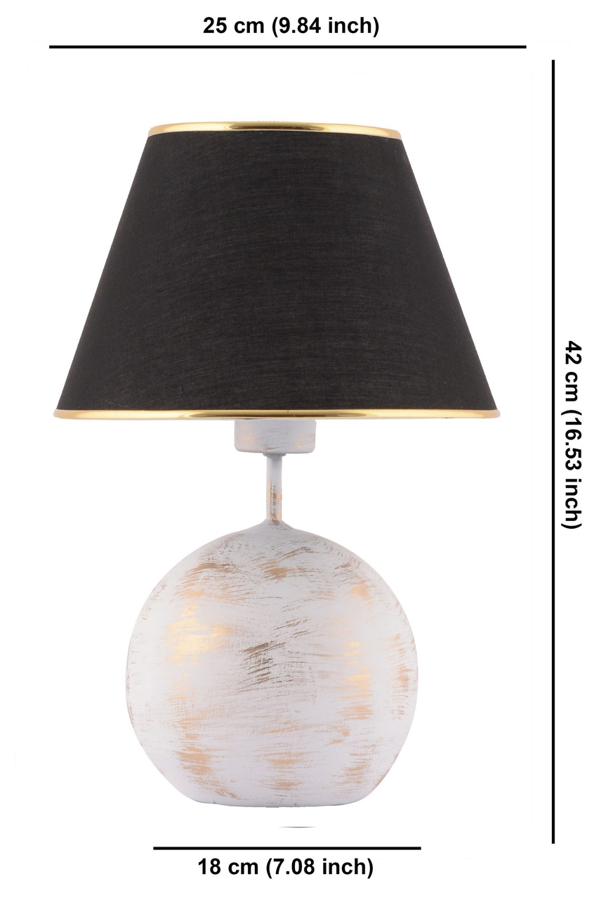 Lampa de masa, Opviq, 390FLH2252, Negru / Alb / Auriu - view 6