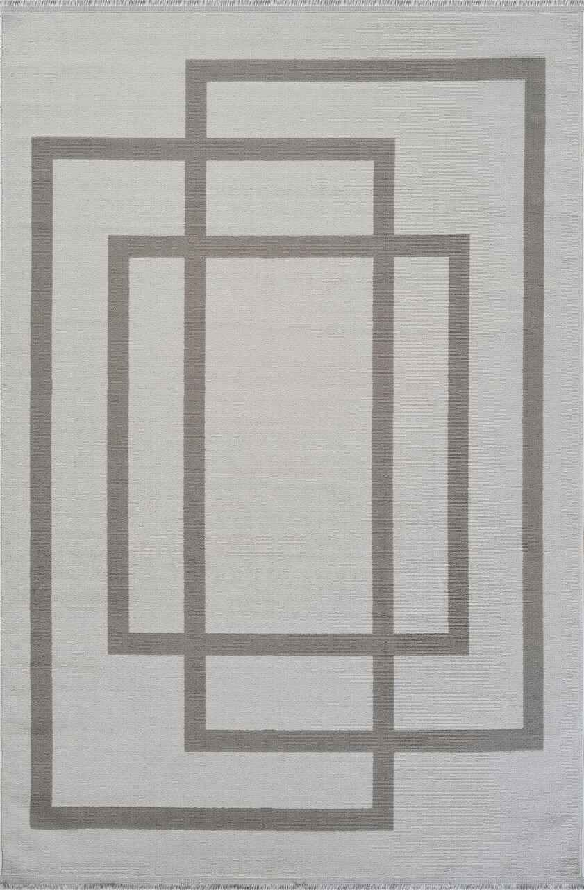 Covor (150 x 220), Moderno 3338, 150x220 cm, Crem / Gri — imaginea 6