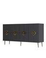 Consola, Olivia, Robber KB150, Antracit / Aur