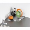 Scurgător de colț pentru vase Wenko Silver