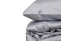 Lenjerie de pat dubla Super King (FR), 3 piese, Elegant - Grey, Cotton Box, Bumbac Satinat