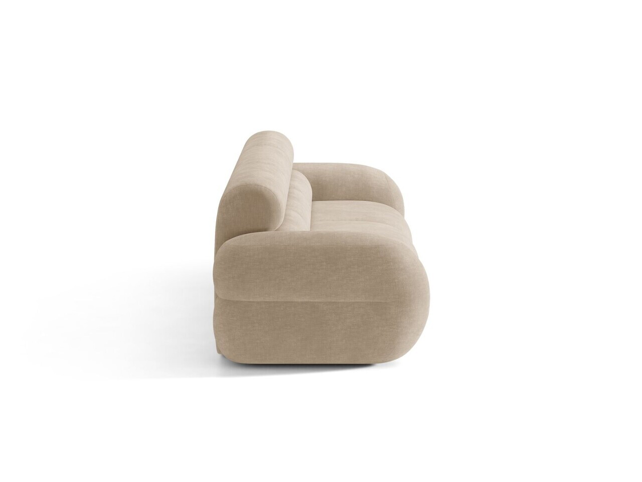 Canapea 4 locuri, Neo, Micadoni Home, 305x100x83 cm, tesatura Chenille, bej inchis — imaginea 5