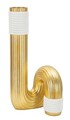 Vaza decorativa Bann Big, Mauro Ferretti, 15.3x13x30.5 cm, polirasina, auriu/alb
