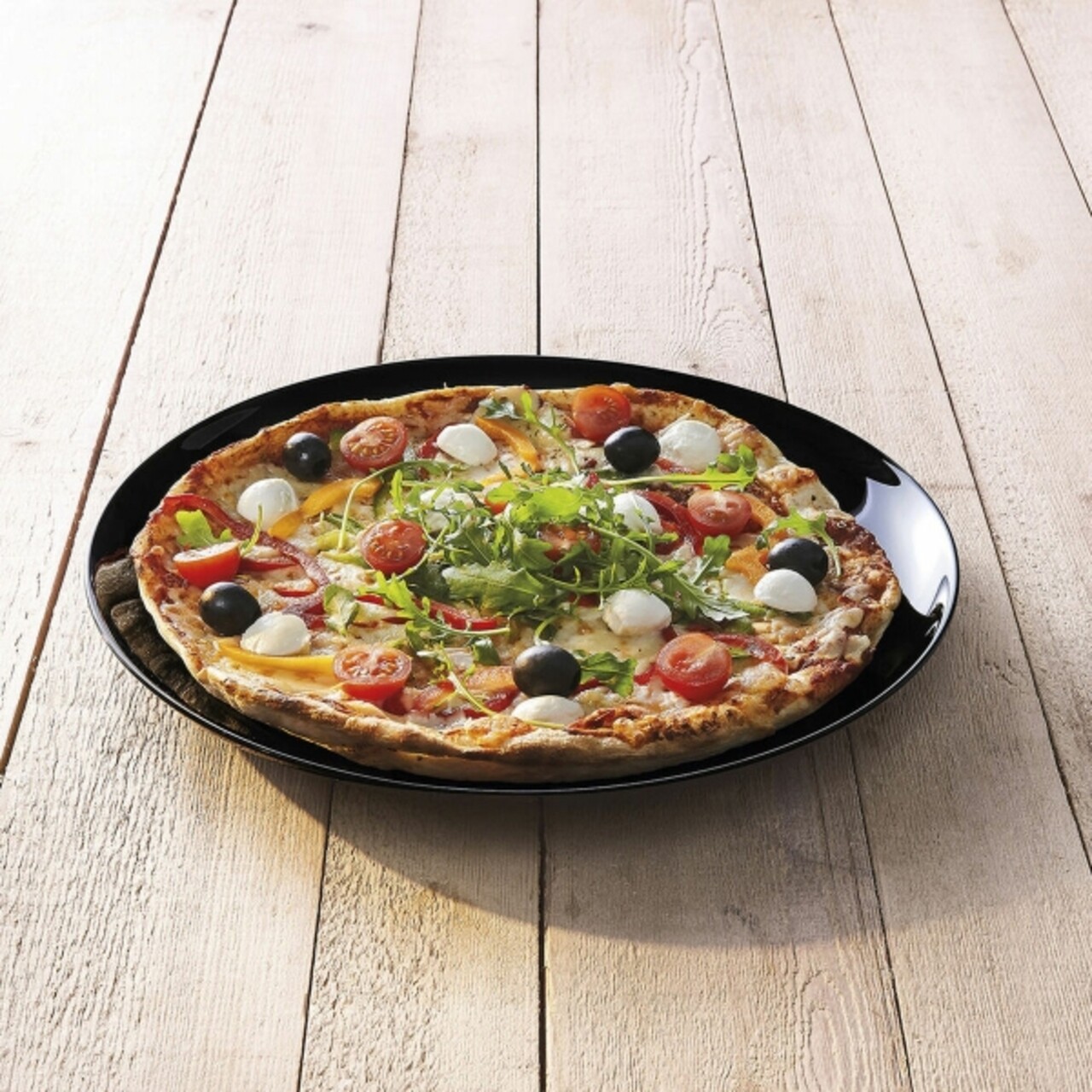 Farfurie pentru pizza, Luminarc, Friends Time, Ø 32 cm, sticla, negru