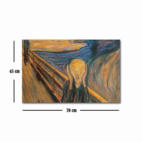 Tablou decorativ, FAMOUSART-042, Canvas, Dimensiune: 45 x 70 cm, Multicolor