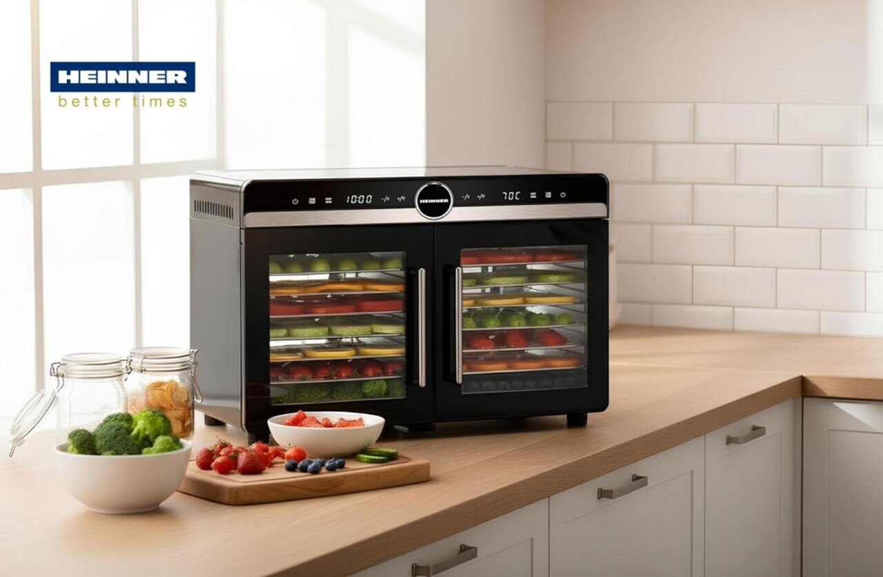 Deshidrator fructe si legume DualDry Elite, Heinner, 1200-1400W, argintiu/negru - view 4