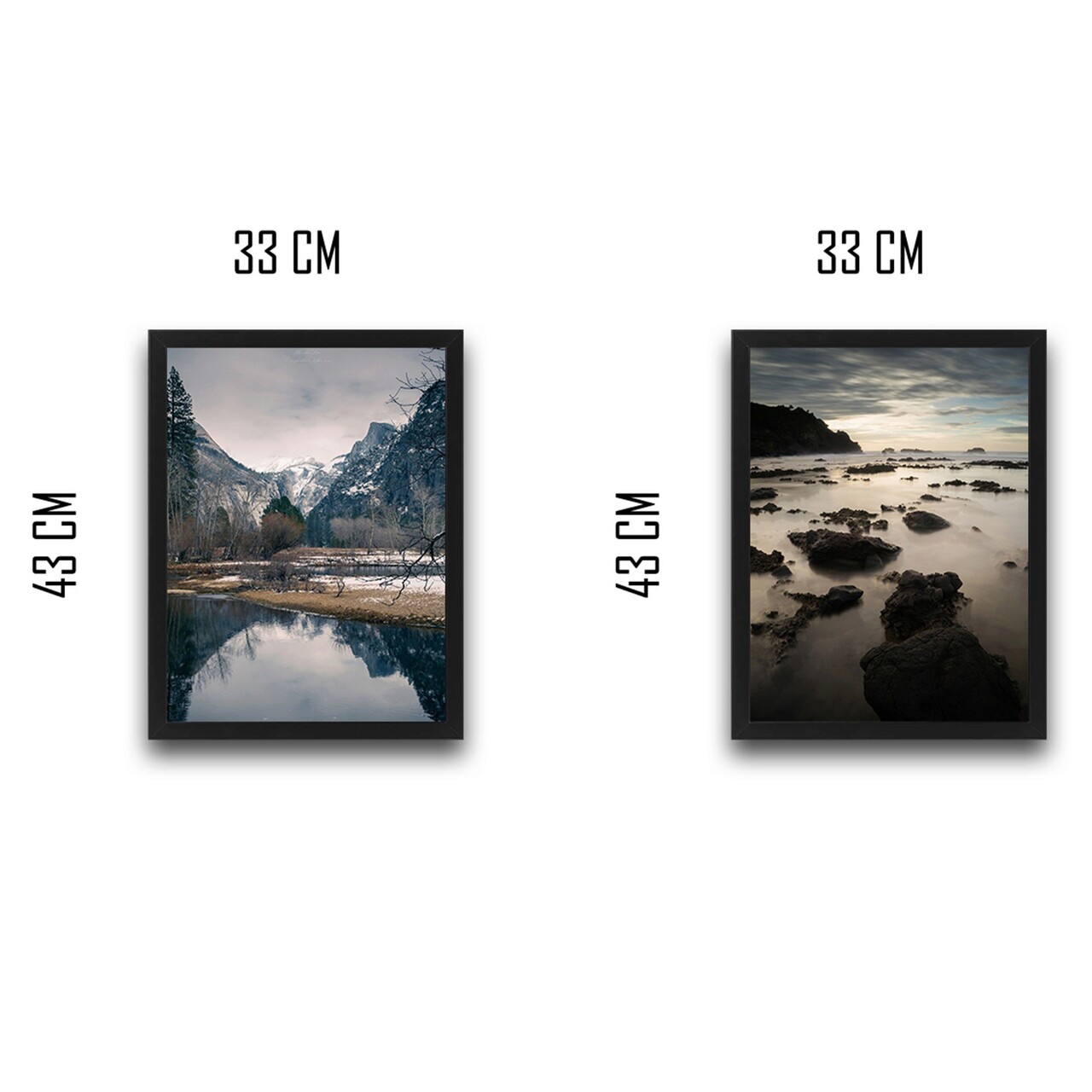 Set 2 tablouri decorative, Landscape Set, PAL, Hartie, Multicolor