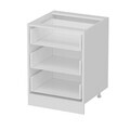 Dulap pentru bucatarie, Hanah Home, Minar, 60x87x58 cm, Alb / Antracit