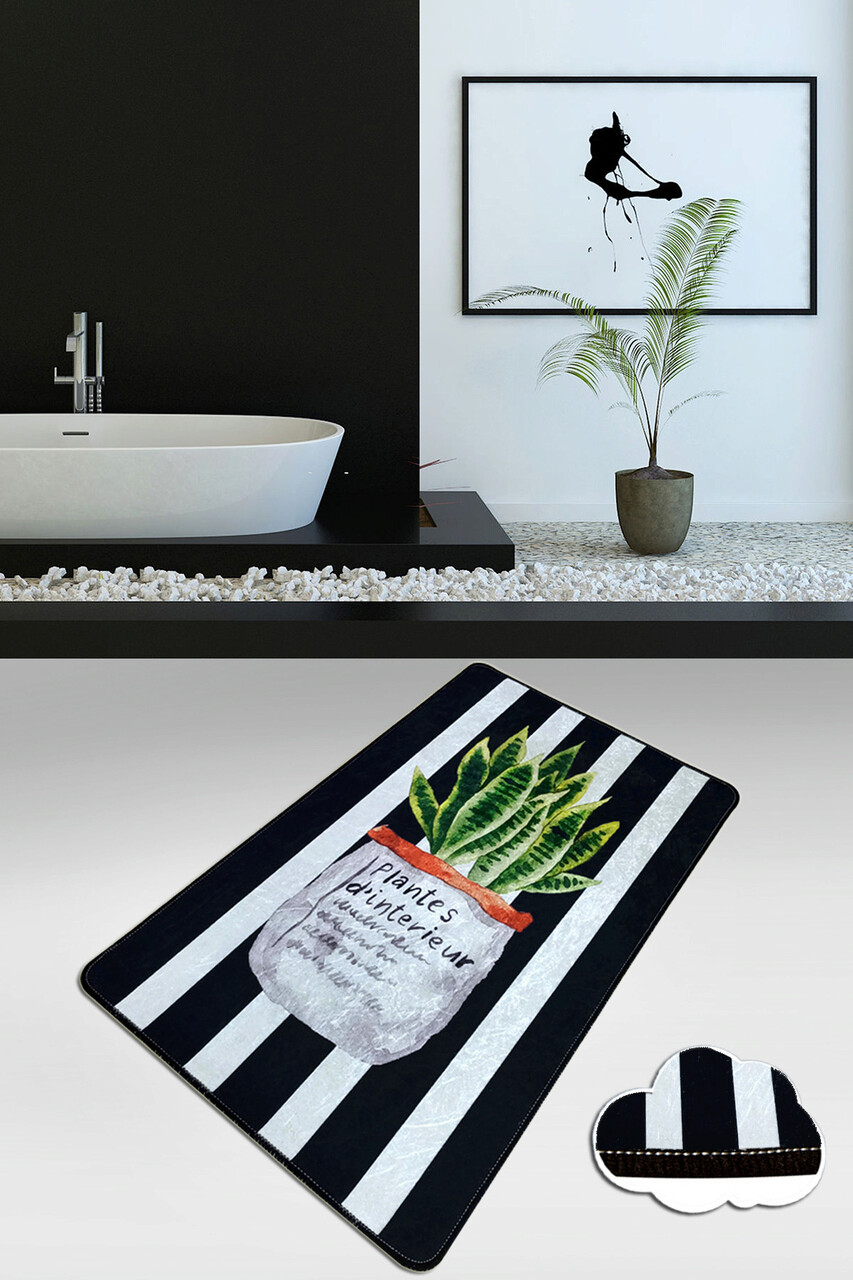 Covoras de baie L'essentiel Maison Aloevera (80 x 100) 80x100 cm Poliester Multicolor