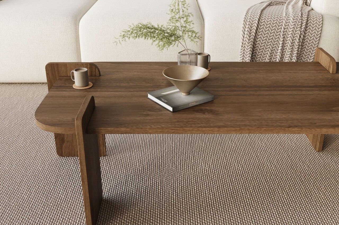 Masuta de cafea, Hanah Home, Lovge, 120x35x60 cm, Maro - view 5