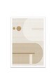 Covor, CLR-7310-HALI-64, 100x150 cm, Poliester, Bej