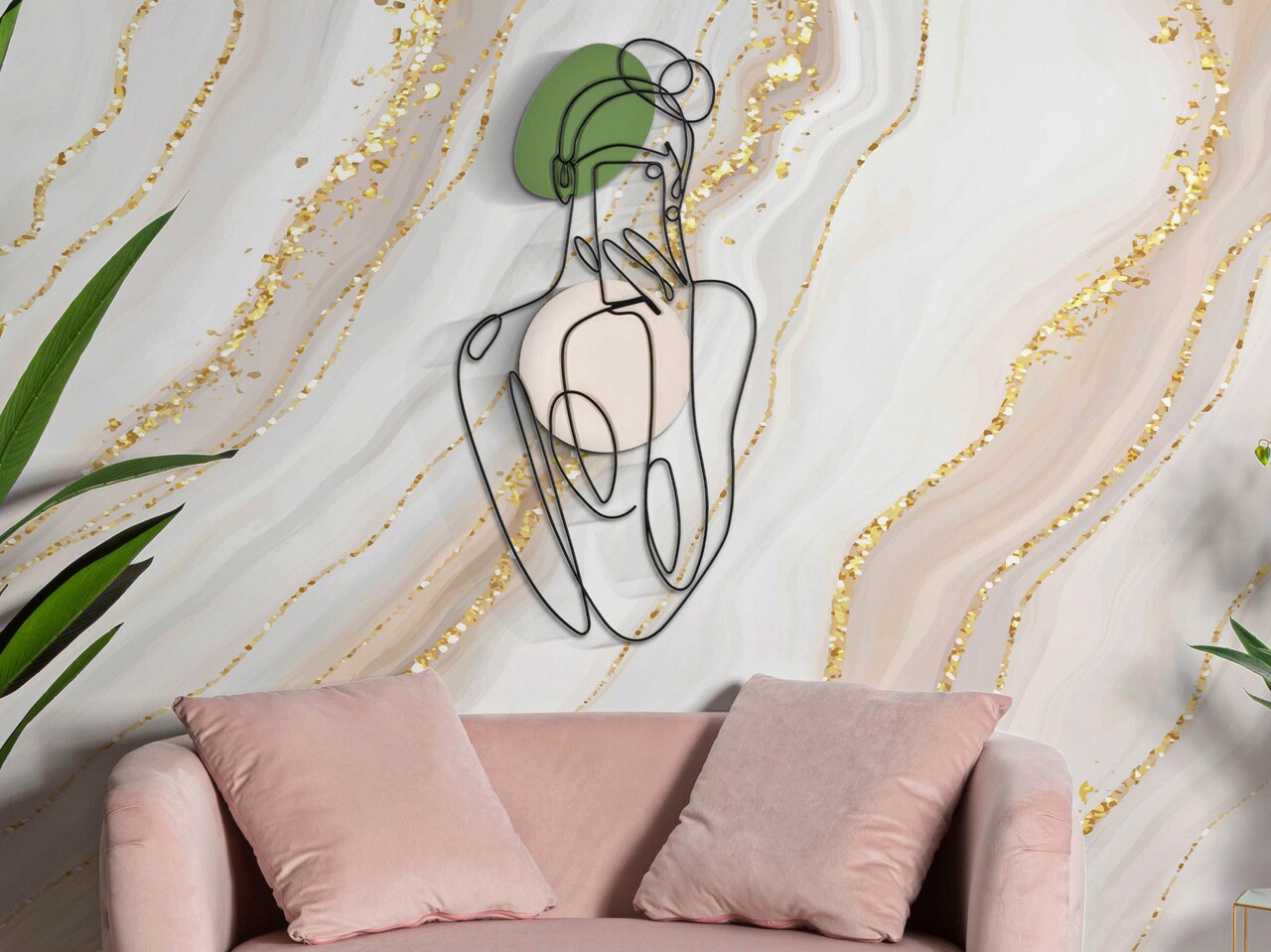 Decoratiune de perete Lady Color, Mauro Ferretti, 40x80 cm, fier, multicolor - 1 | YEO
