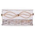 Set 2 cutii accesorii de cusut Antique, Creaciones Meng, 33 cm / 28 cm, ratan