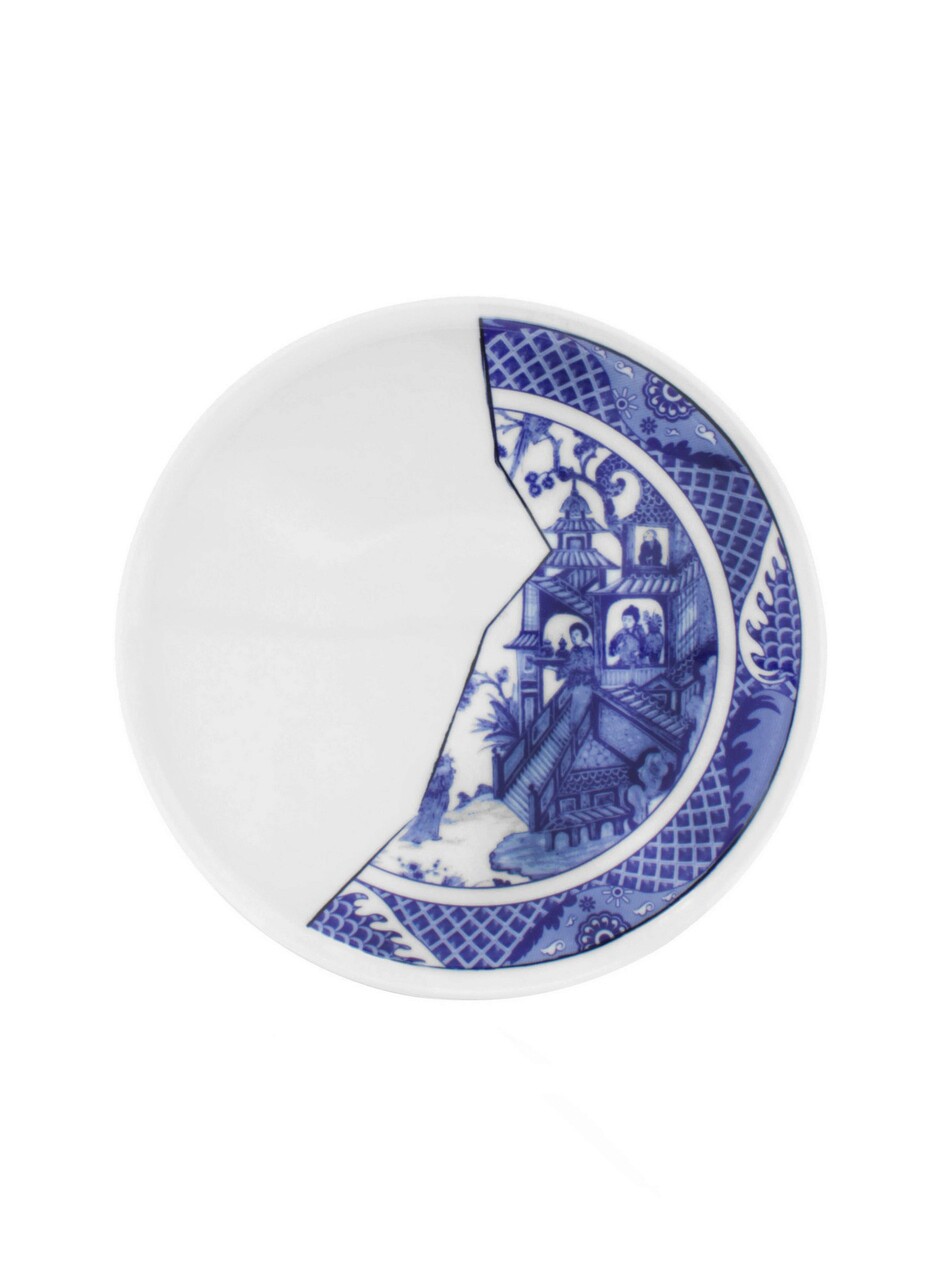 Set platouri servire, Mia, 280TMA1459, Portelan, Alb/Albastru - 1 | YEO