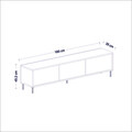 Comoda TV, Inarch, Imaj, 180x45.2x35 cm, PAL, Alb