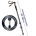 Set 2 bete telescopice pentru drumetie Maximex, Telescopic, 63x10x5 cm, aluminiu, negru/maro