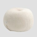 Taburet Luncta, Homla, 82x52x34 cm, MDF/lemn/poliester, alb murdar