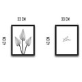 Set 2 tablouri decorative, Love Flower Set, PAL, Hartie, Multicolor