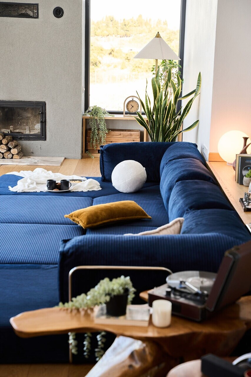 Coltar, Atelier del Sofa, 118FVL1403, Tesatura plus reiata, Albastru navy - view 8