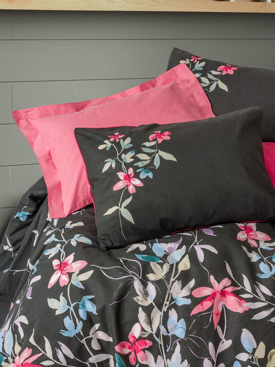 Lenjerie de pat dubla, Merlin - Pink, Cotton Box, Bumbac Ranforce