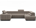 Coltar extensibil dreapta 3 locuri ELTAP, RT-18SO, Fectory, 346x205x93 cm, lemn/poliester, bej inchis