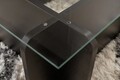 Masuta de cafea, Nordure, Flavio, 105x30x65 cm, Sticla temperata , Negru