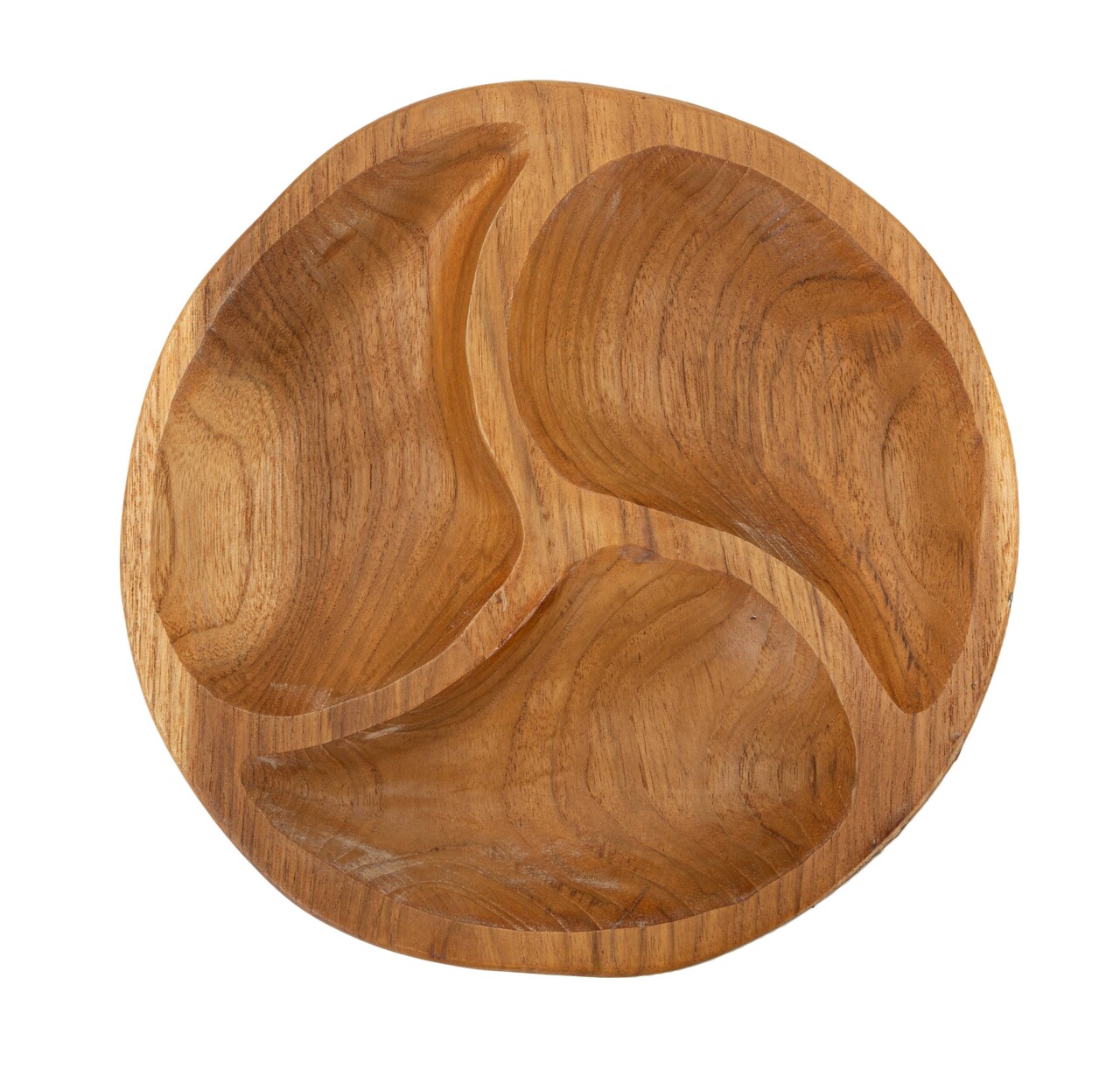 Sculptura decorativa / vas decorativ Tray, Mauro Ferretti, 25.5x25.5x3 cm, tec reciclat, lucrat manual, model unicat, maro