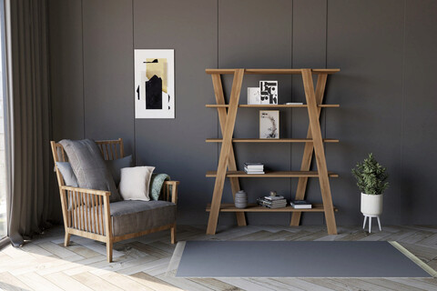 Corp biblioteca, puqa design, conde, 120x150x25 cm, pal, nuc