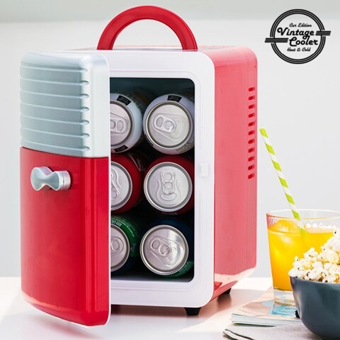 Cutie frigorifica portabila electrica Thermic Dynamics Vintage Cooler, 5 L, 50W, rosie