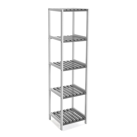 Organizator baie cu 4 rafturi Ellis, Versa, 34 x 33 x 140 cm, MDF/metal