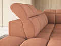 Coltar extensibil stanga 4 locuri ELTAP, LT-24XIL, Falconn, 258x208x107 cm, lemn/poliester, portocaliu