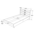 Set dormitor pentru copii, Locelso, ON22-W, Alb