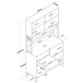 Dulap multifunctional, Rani, JE209, Nuc/Alb