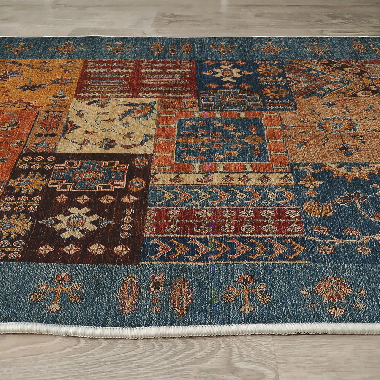 Covor, Woopamuk029, 100x200 cm, Bumbac/Poliester, Multicolor - view 6