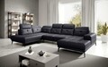 Coltar stanga 6 locuri ELTAP, LT-11SOF, Bretan, 350x205x107 cm, lemn/poliester, negru