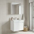 Set Dulap de Baie cu Chiuvetă și Oglindă (2 Piese), Hanah Home, Tivoli 65, Alb mat