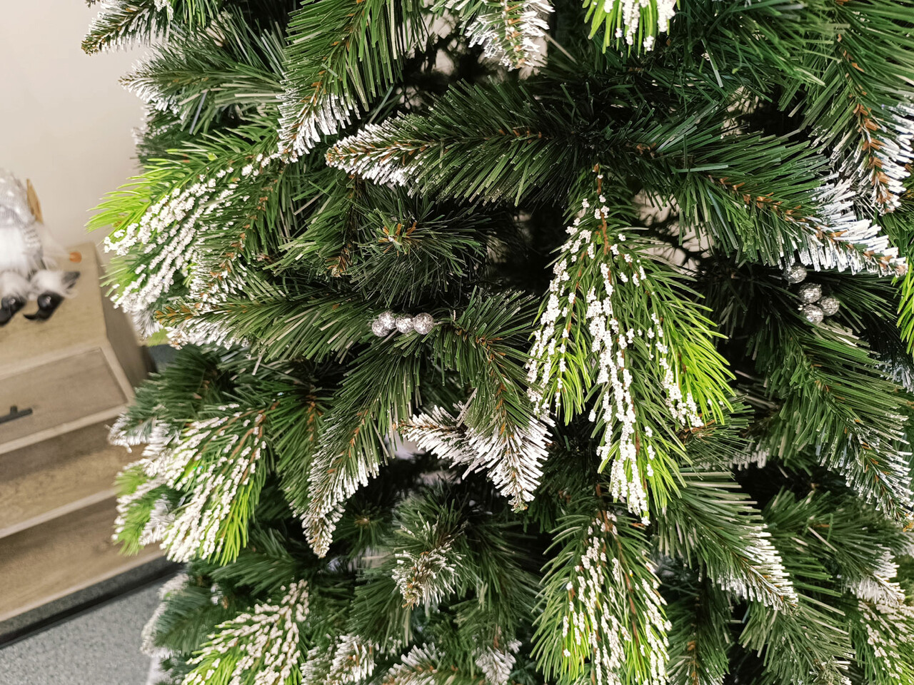 Brad artificial Christmas Deluxe by Sersimo, Diamant, 2D+3D, 220cm — imaginea 7