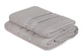 Set de prosoape, Hobby, Dolce, Microbumbac, Albastru deschis / Gri deschis
